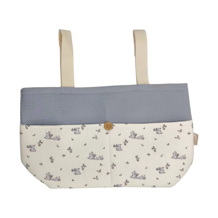 Bolso Carrito conejitos Azul Personalizado