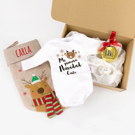 Cajita Navidad Bebé Reno