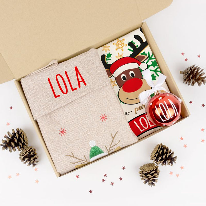 Cajita Navidad Infantil Reno