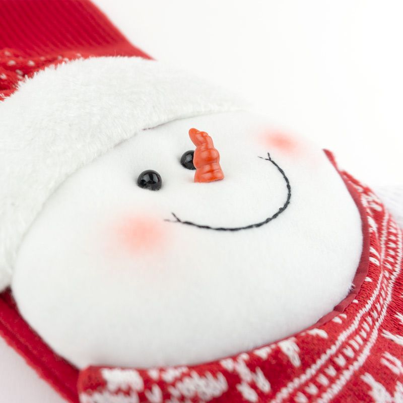 Calcetín de Navidad personalizado Muñeco de Nieve