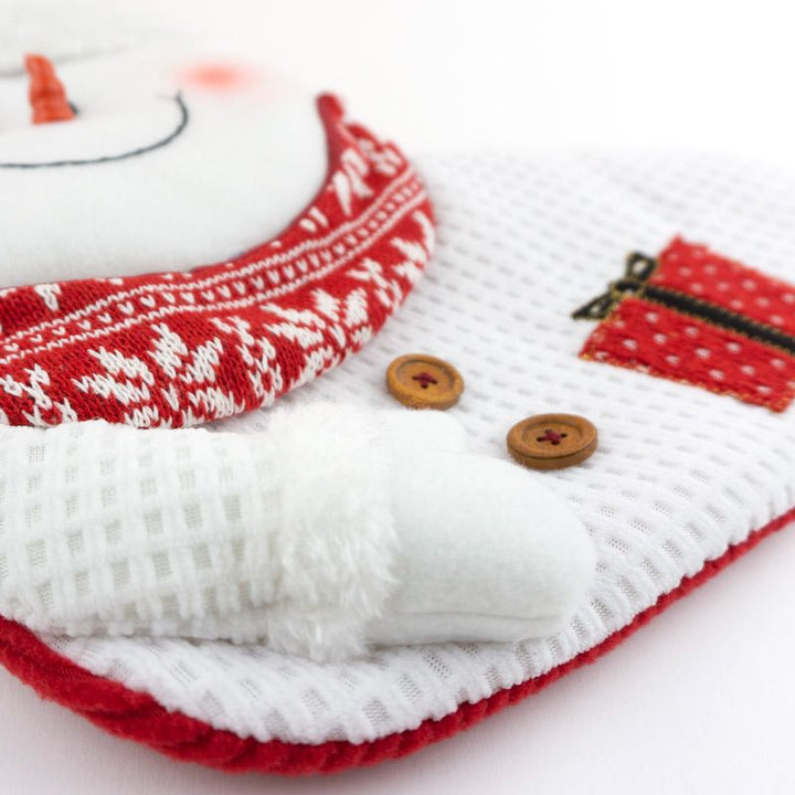 Calcetín de Navidad personalizado Muñeco de Nieve