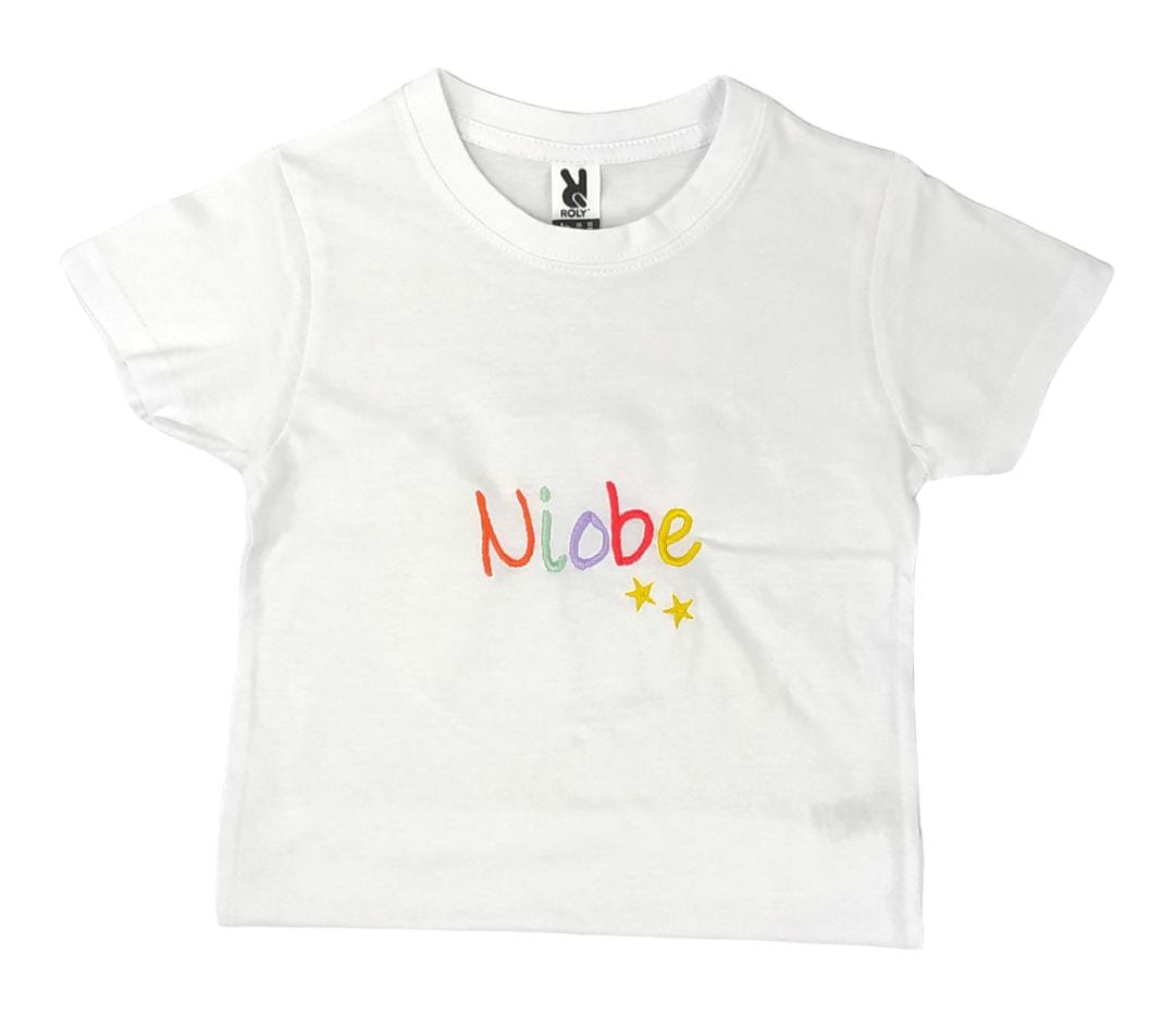 Camiseta Personalizada Nombre Colores