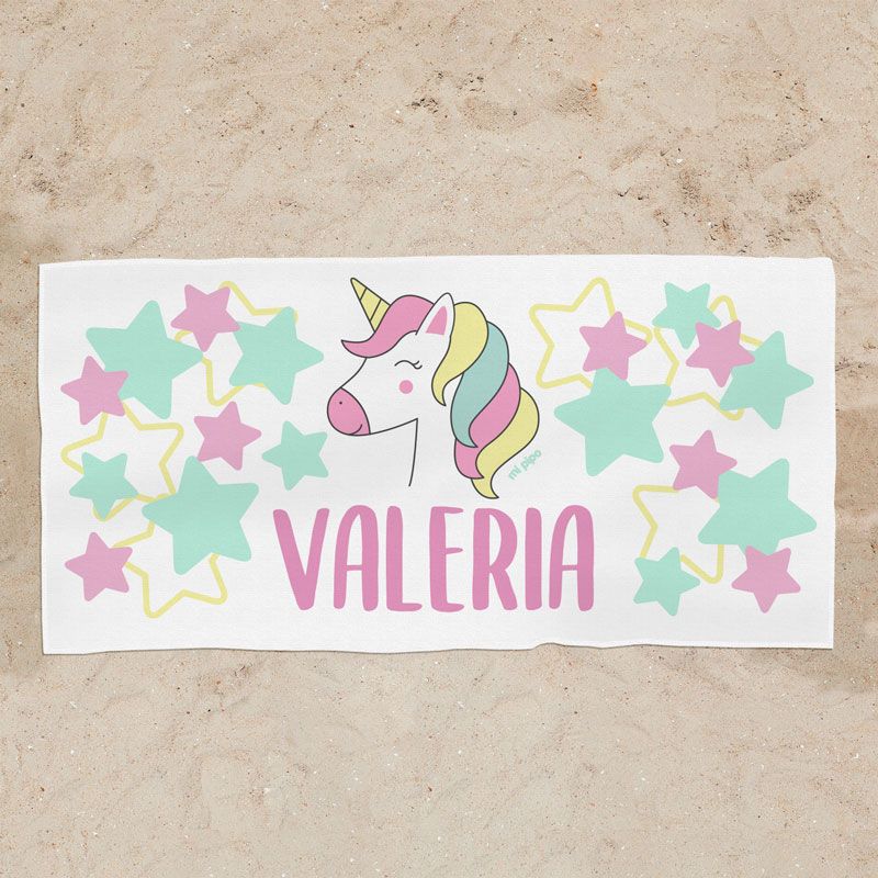 Capa de baño Premium Unicornio Personalizada - Mikeko