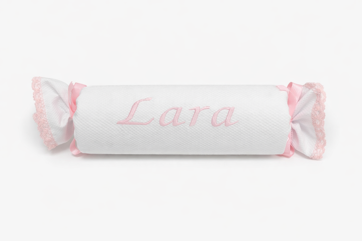 Cojín Antivuelco puntilla Rosa