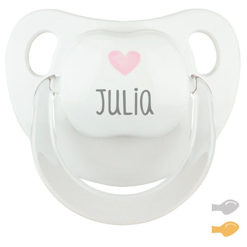 Chupete Baby Deco Blanco Corazón OFERTA LÁTEX