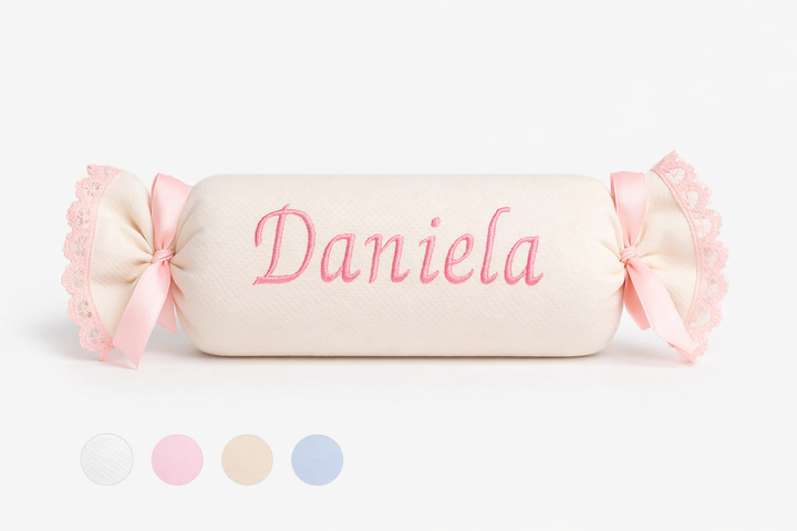 Cojín Antivuelco puntilla Rosa