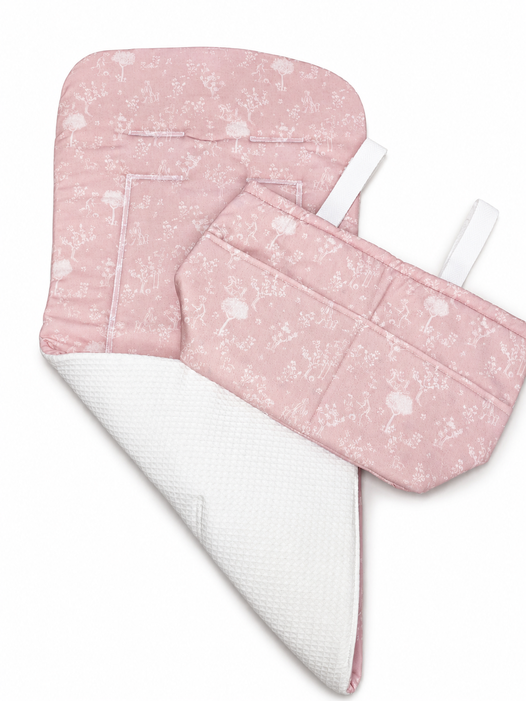Colchoneta Universal con Bolso Organizador Personalizable Primavera Rosa