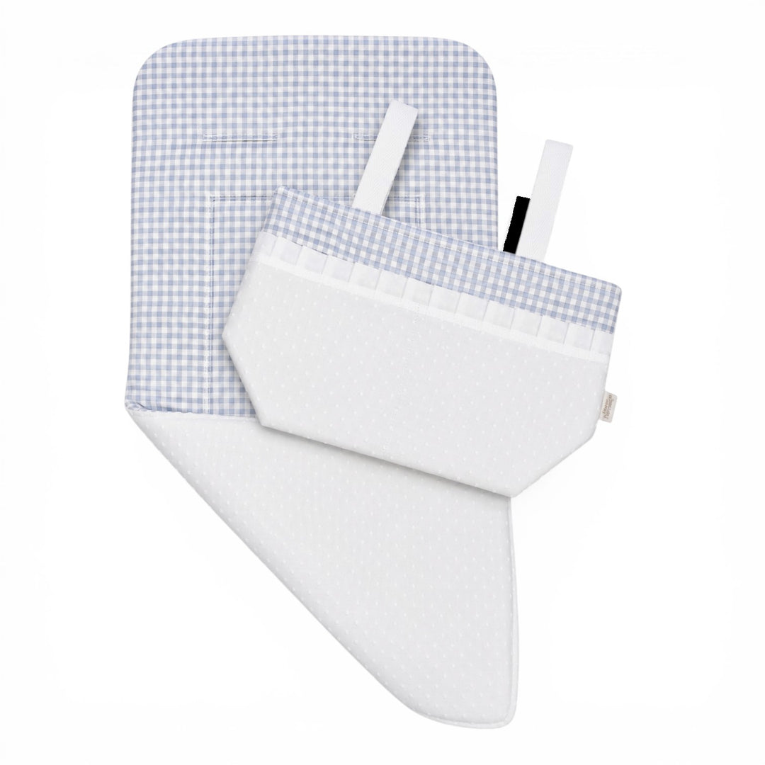 Colchoneta Universal con Bolso Personalizable Vichy Azul