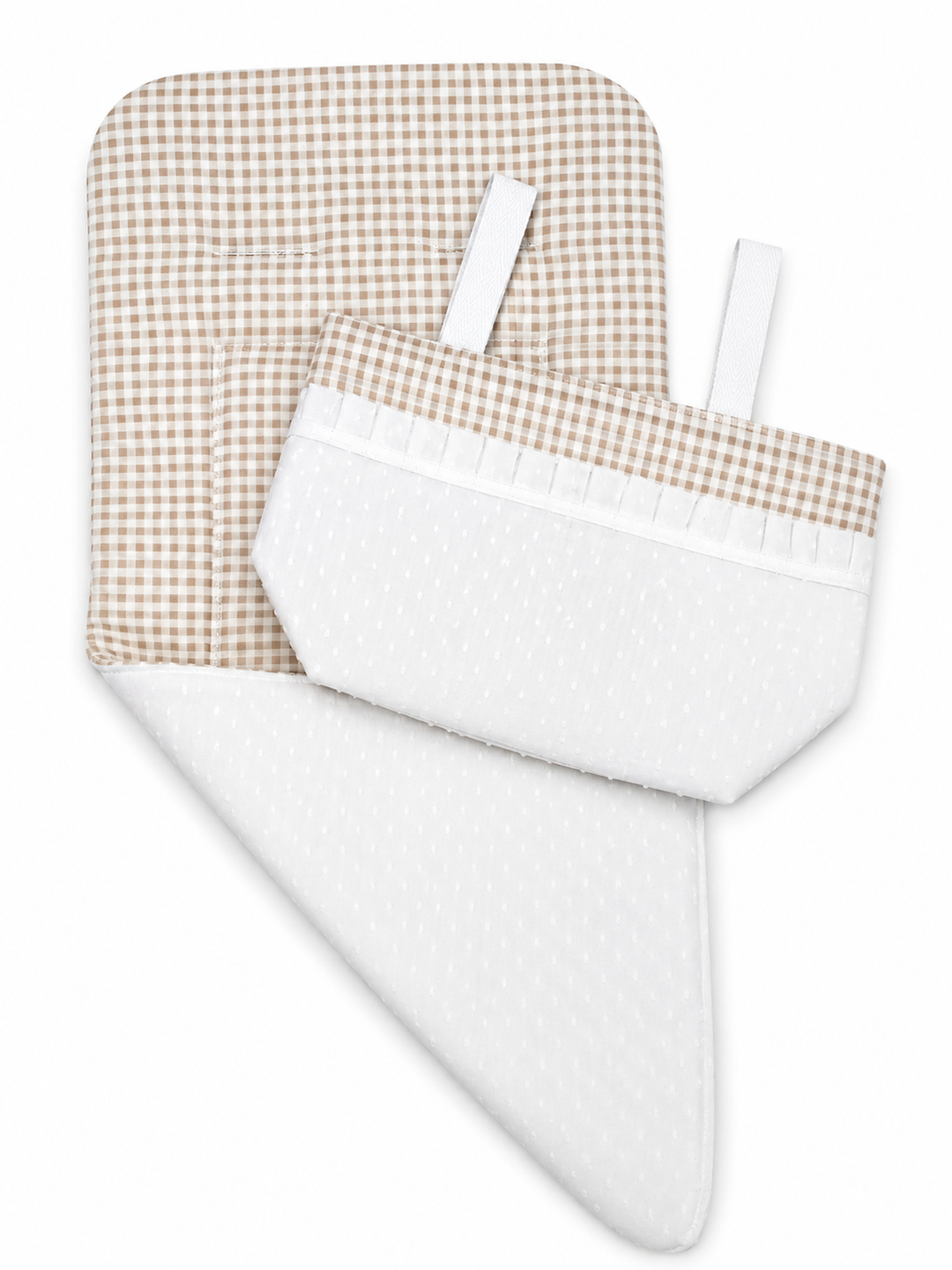 Colchoneta Universal con Bolso Personalizable Vichy Beig