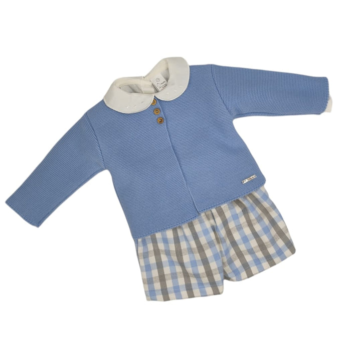 Conjunto Bebé Vichy Azul