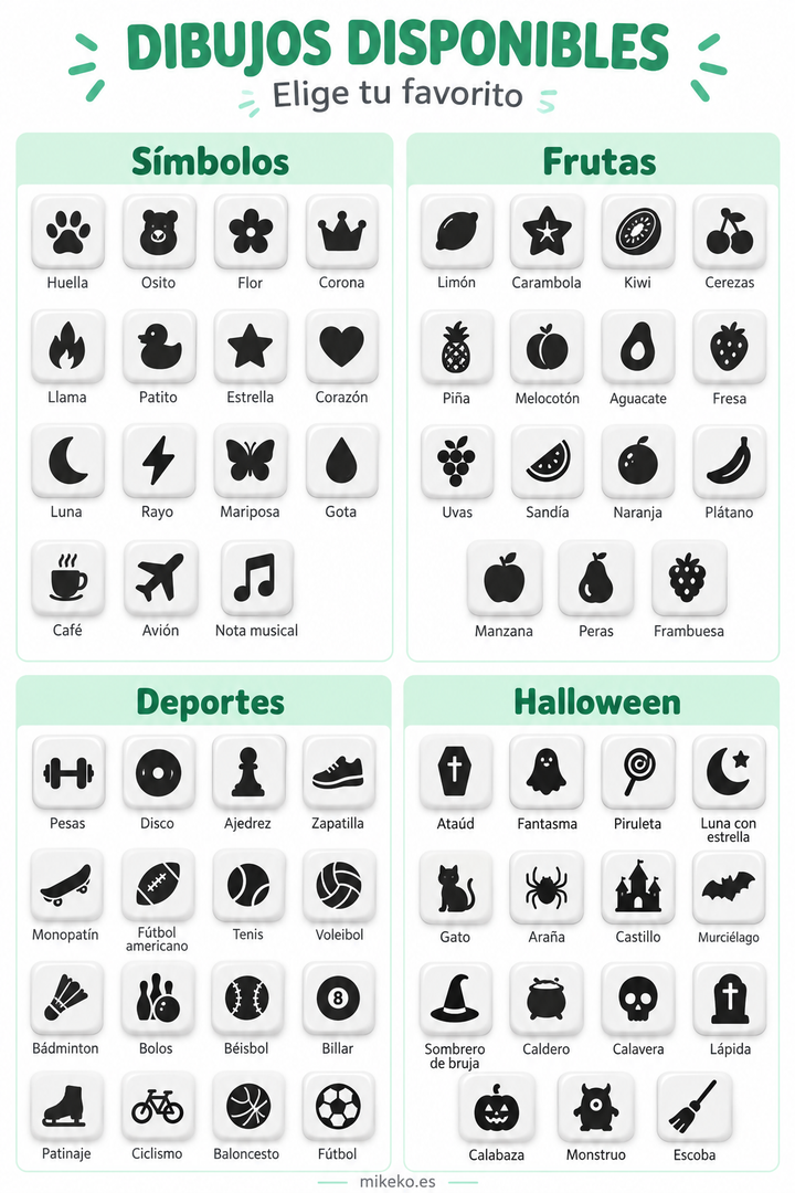Llavero clicker personalizado con nombre y teclas de colores