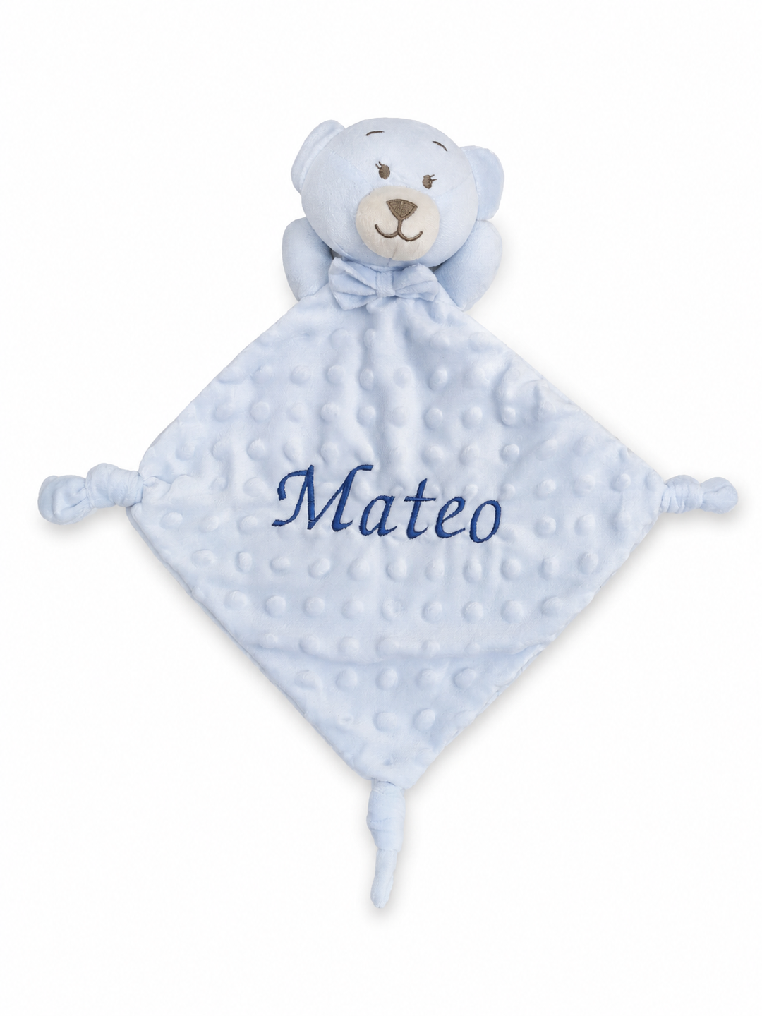 Dou dou personalizado osito azul | Bordado con nombre