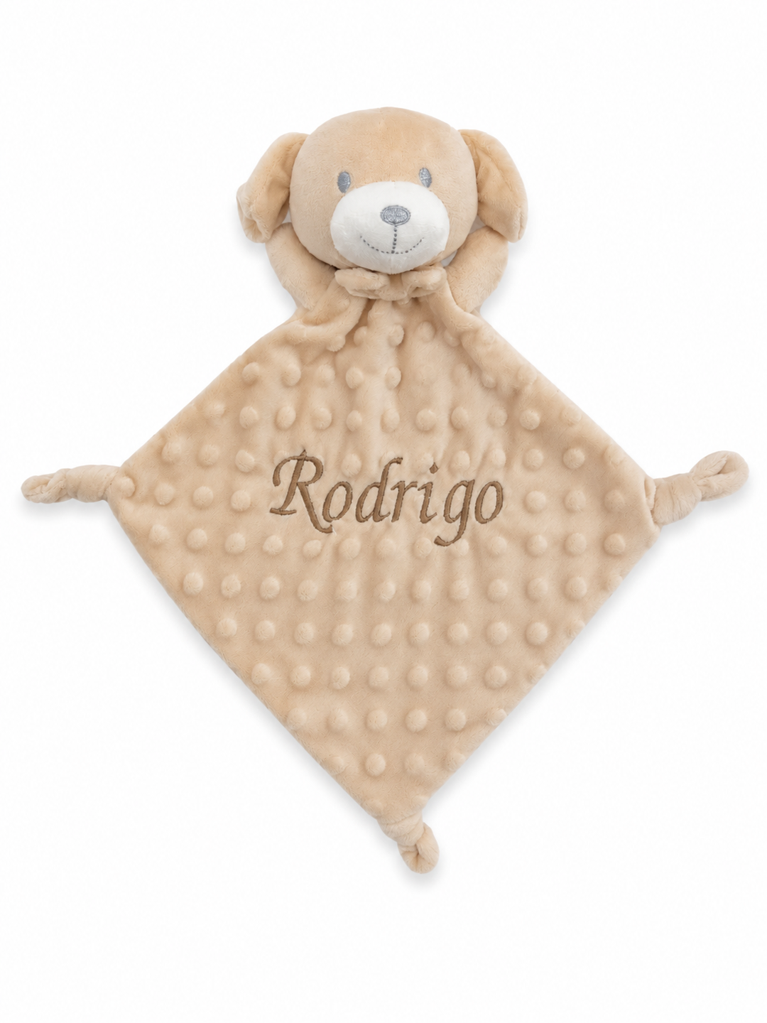 Dou dou personalizado perrito beige | Bordado con nombre
