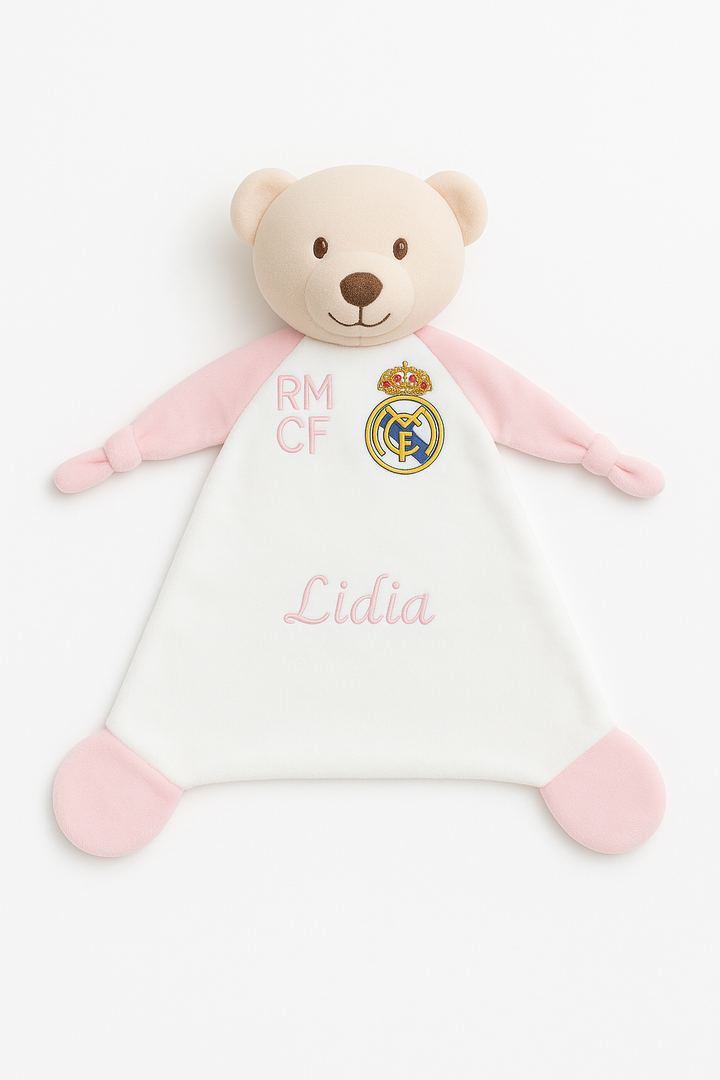 Dou dou Osito Real Madrid Personalizado Rosa