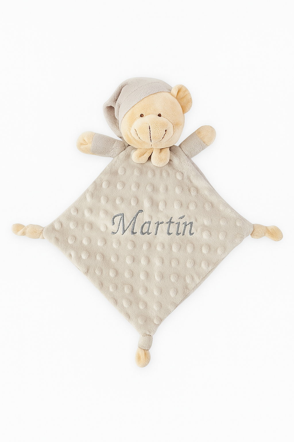Doudou Osito personalizado Gris mikeko.es