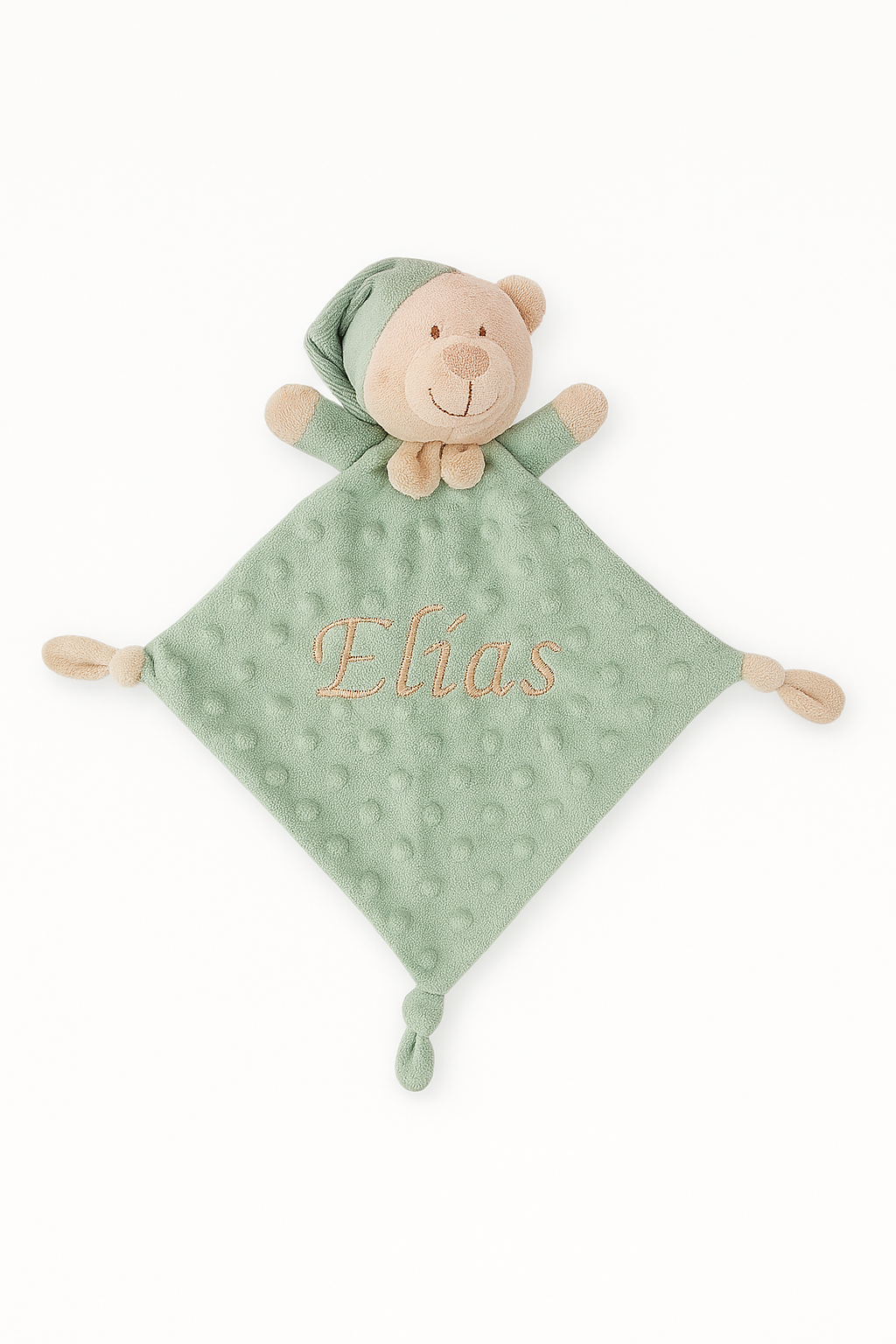 Doudou Osito personalizado Verde mikeko.es
