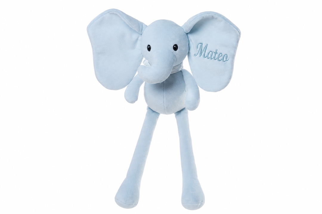 Peluche Elefante Personalizado con Nombre Bordado