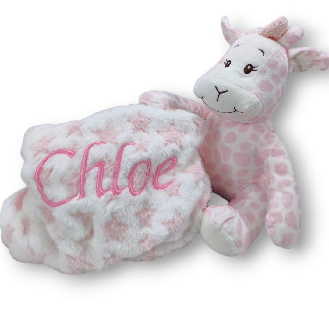 Peluche Jirafa + manta personalizada