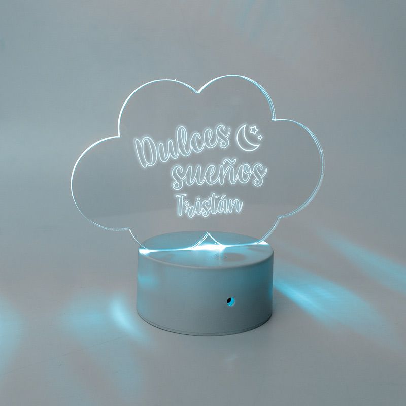 Lamparita Nube Dulces Sueños personalizada - Mikeko