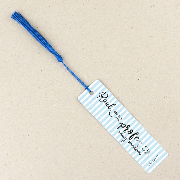 Marcapáginas Personalizado (Nombre) es un profe muy molón - Mikeko