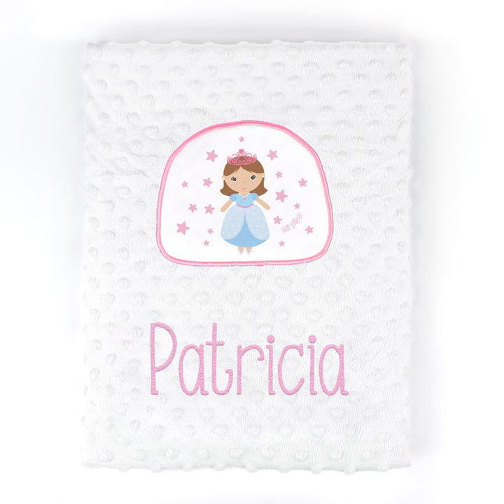 Manta Clásica Aplique Princesa Personalizada