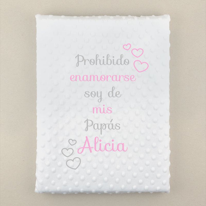 Manta Cuento Blanca con tu propia frase