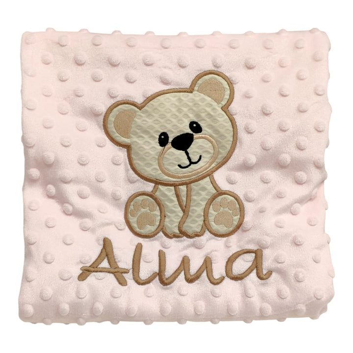 Manta osito piqué personalizada