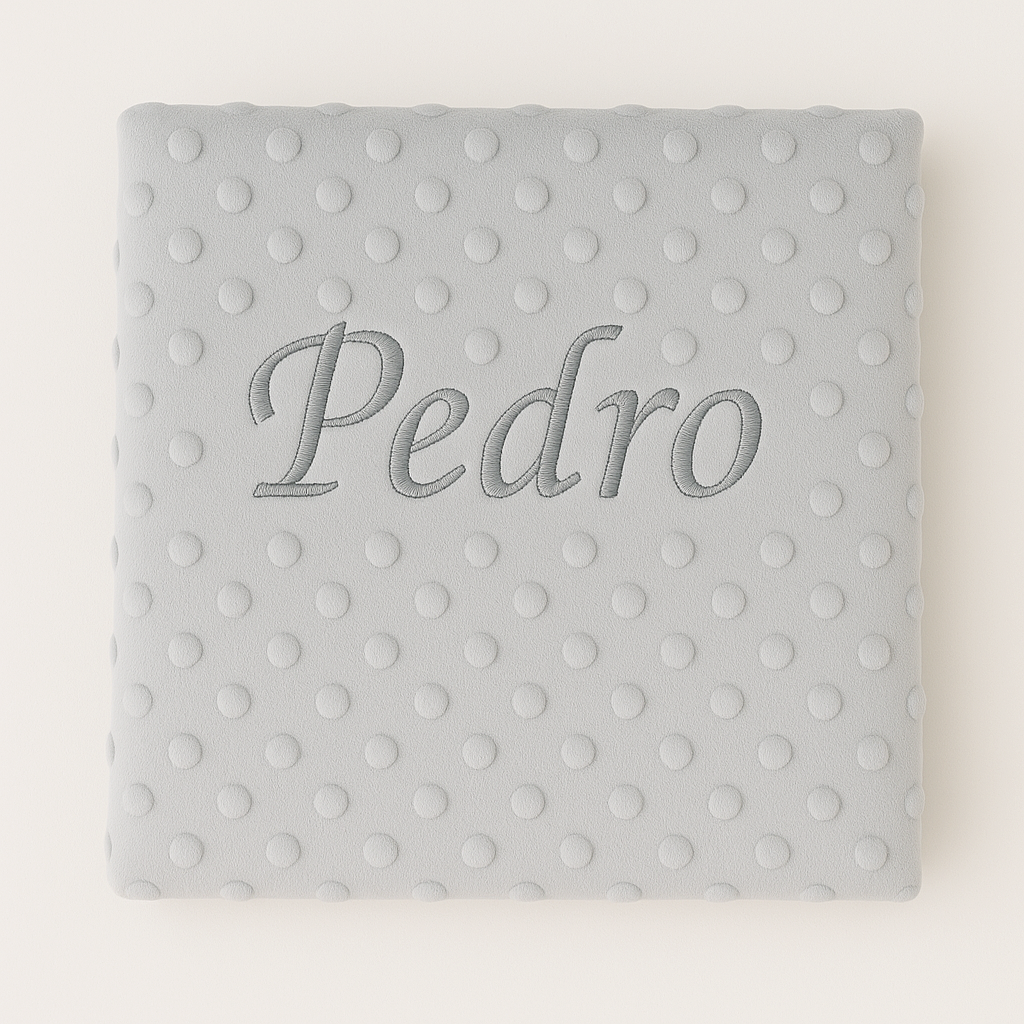 manta topito gris personalizada mikeko.es