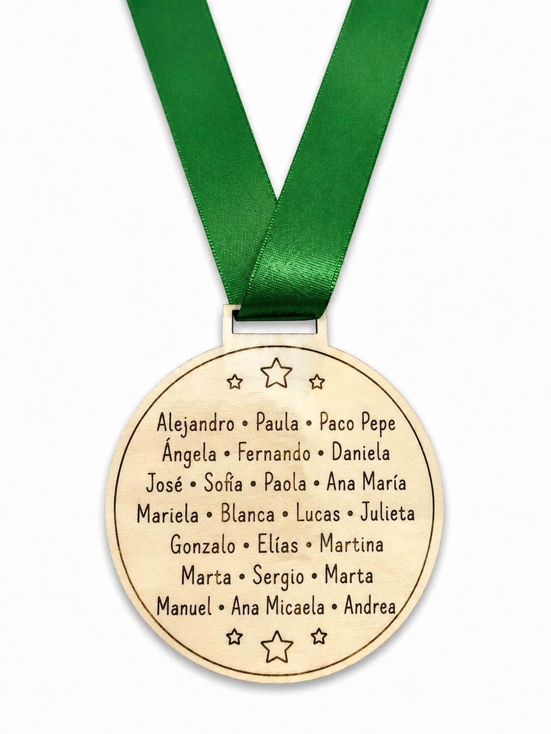 Medalla personalizada graduación de madera con nombre | Regalo fin de curso