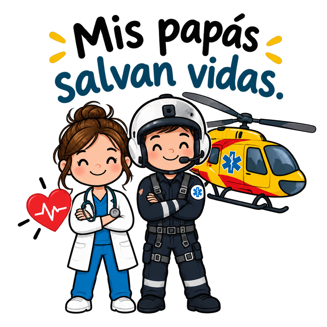 Body bebé «Mis papás salvan vidas»