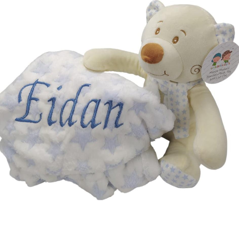 Peluche Osito + manta personalizada