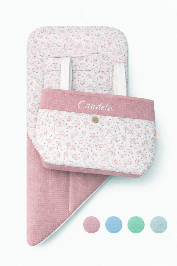 Colchoneta Reversible para silla + Bolso a juego Espiga