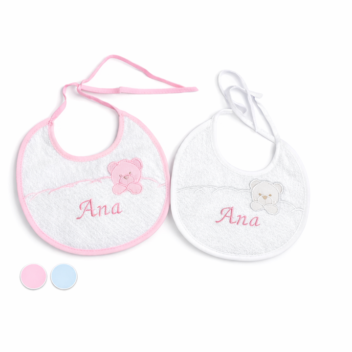 Pack 2 Baberos Osito  Personalizados
