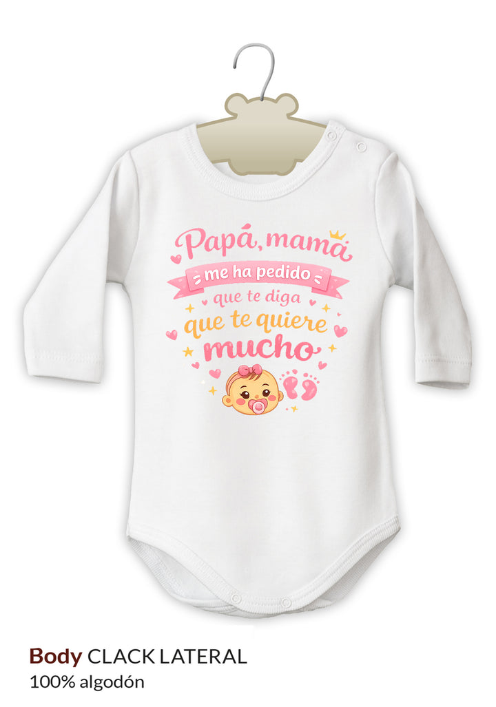 Body Divertido Papá, Mamá me ha pedido que te diga que te quiere mucho