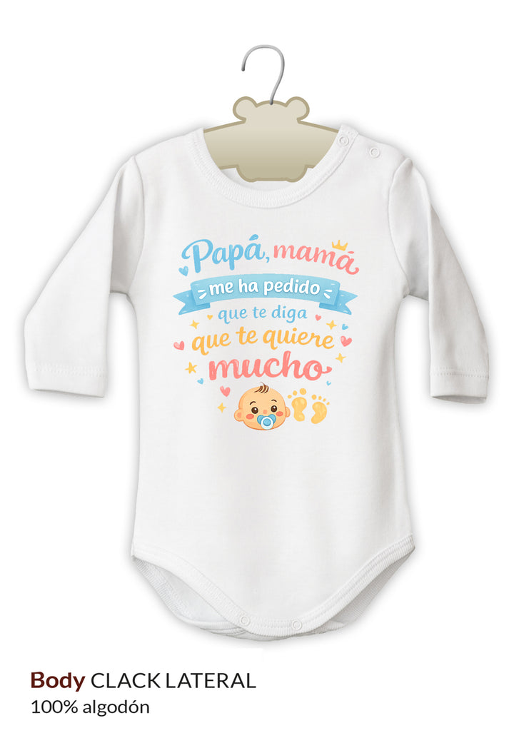 Body Divertido Papá, Mamá me ha pedido que te diga que te quiere mucho