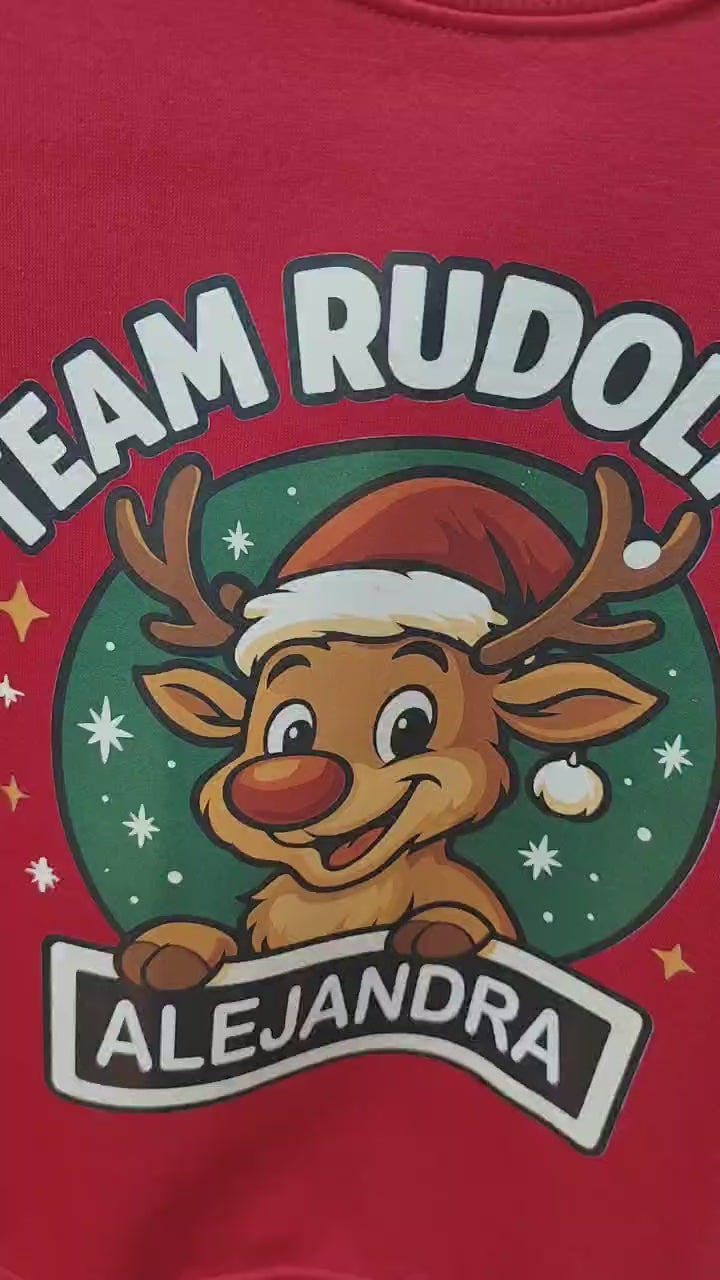 Sudadera Team Rudolfth Personalizada Nombre