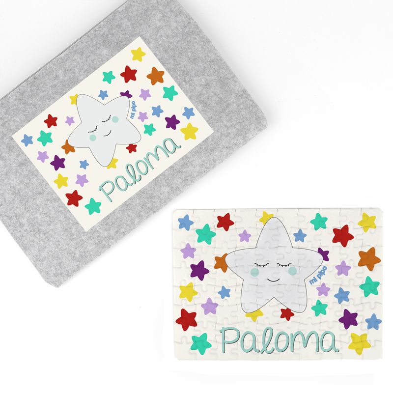 Puzzle + Estuche Estrella Sonrisa personalizado - Mikeko