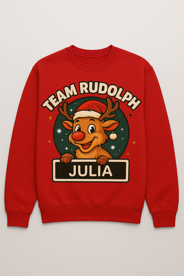 Sudadera Team Rudolfth Personalizada Nombre