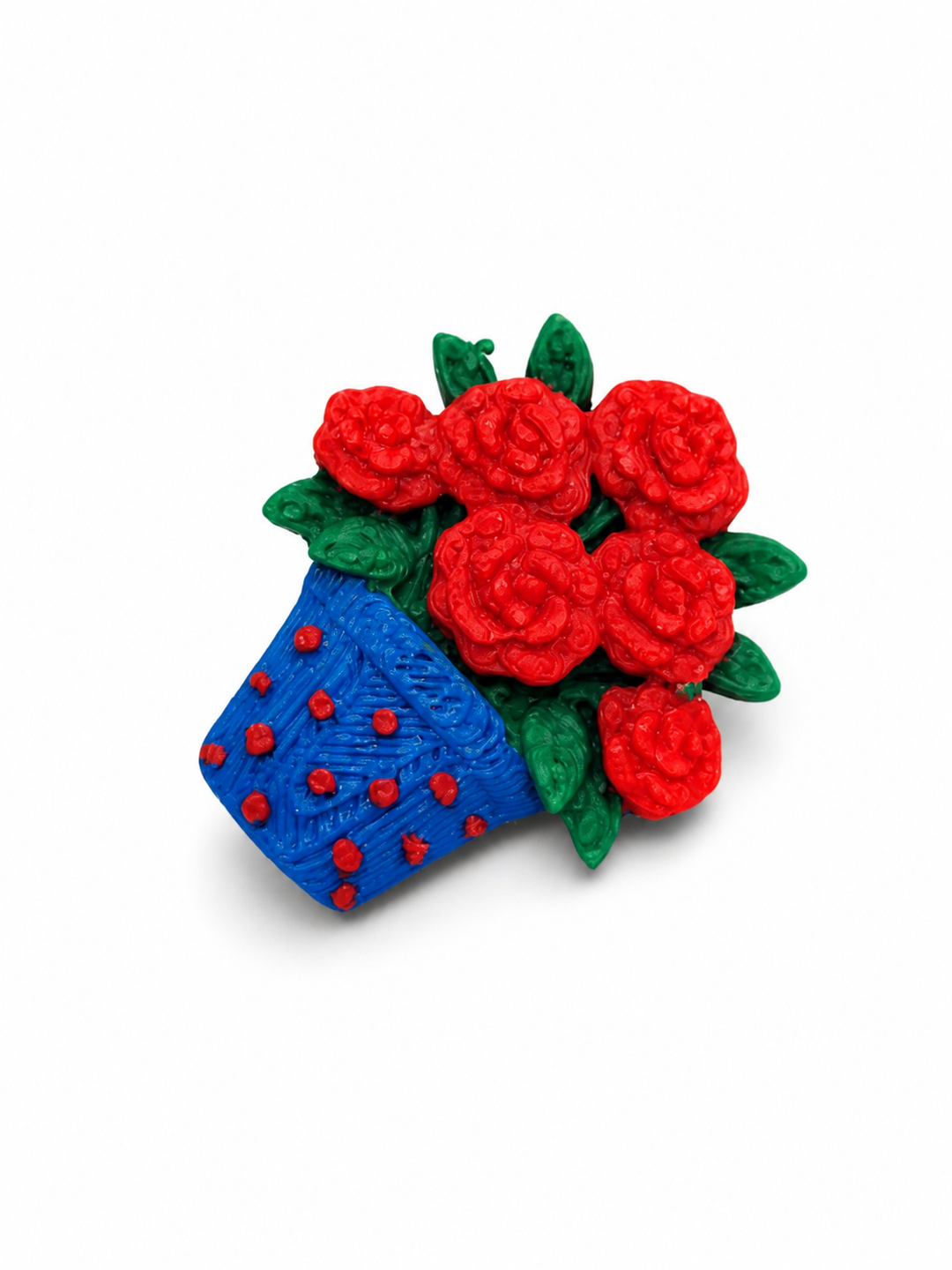 Pin ramo de rosas personalizado – Broche floral miniatura