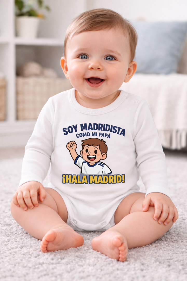Body Divertido Soy Madridista como mi Papá
