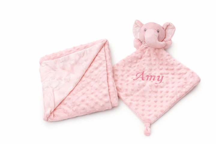 Pack Manta + doudou Personalizado Elefante