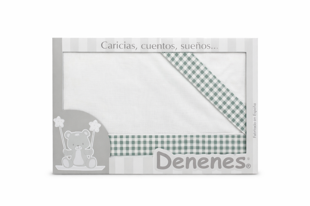 Sábanas Denenes Vichy verde Coche