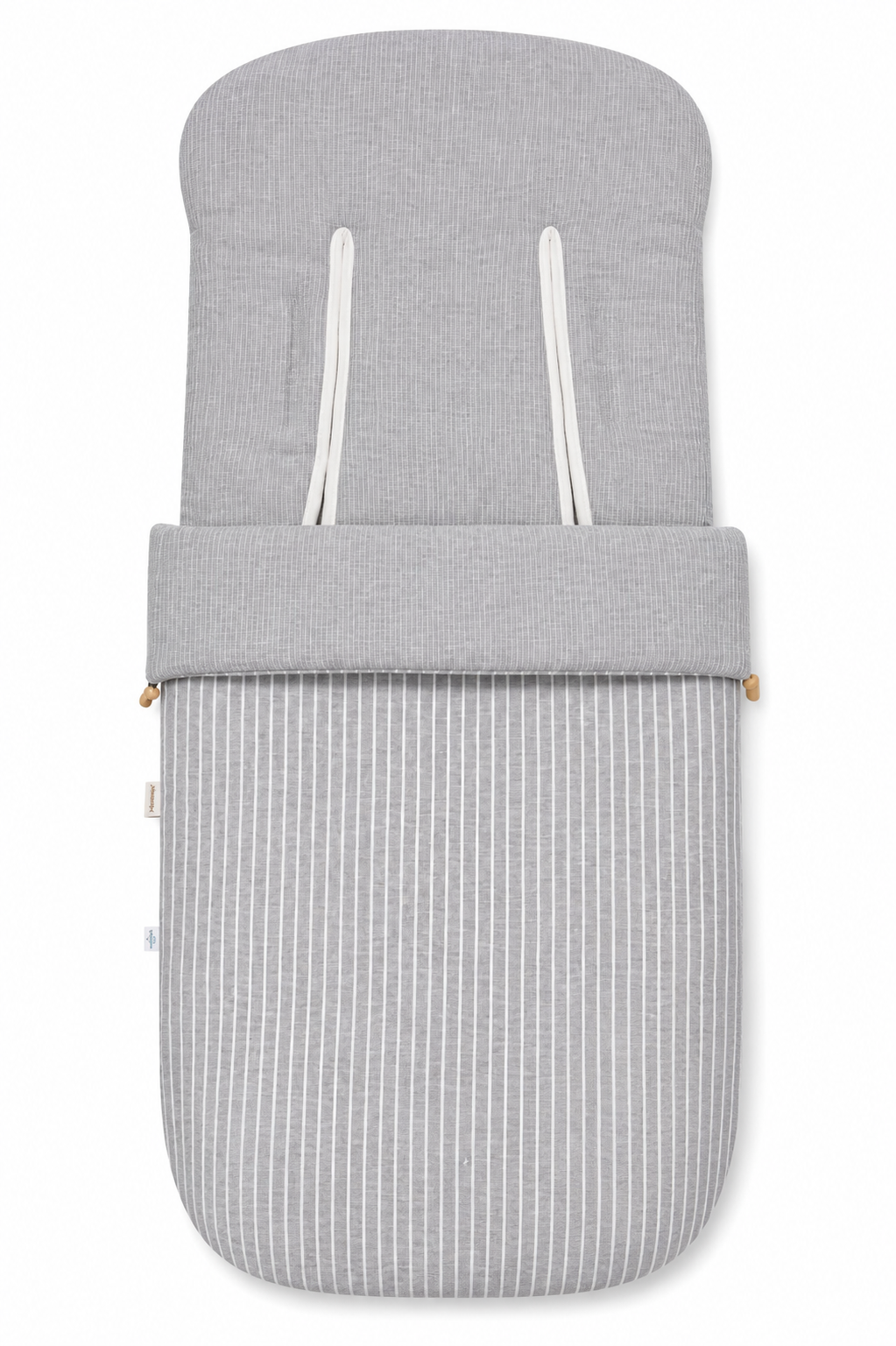 Saco para Silla de Paseo Gris con Rayas Blancas | Universal