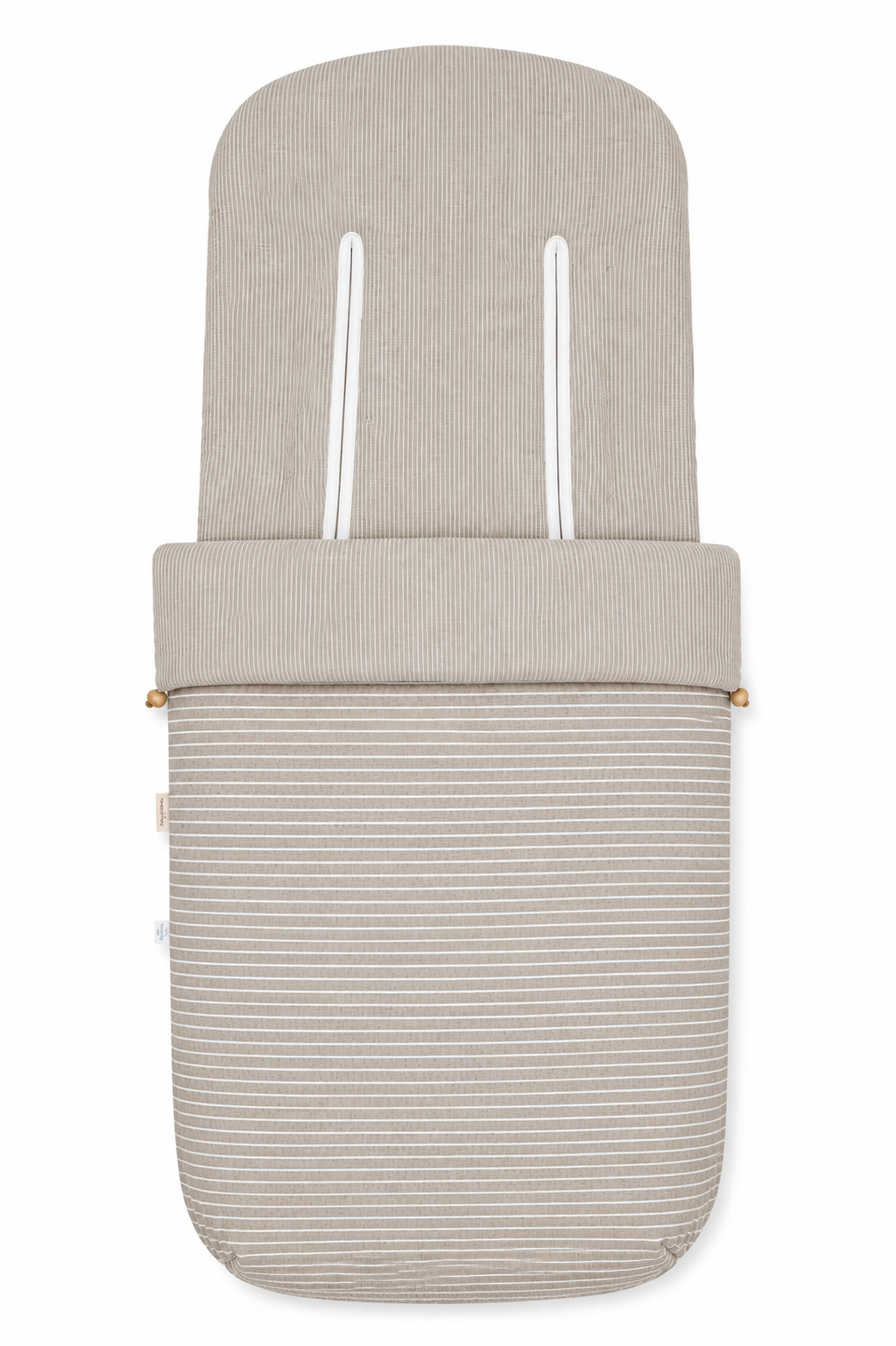 Saco para Silla de Paseo Beige Arena con Rayas Blancas | Universal