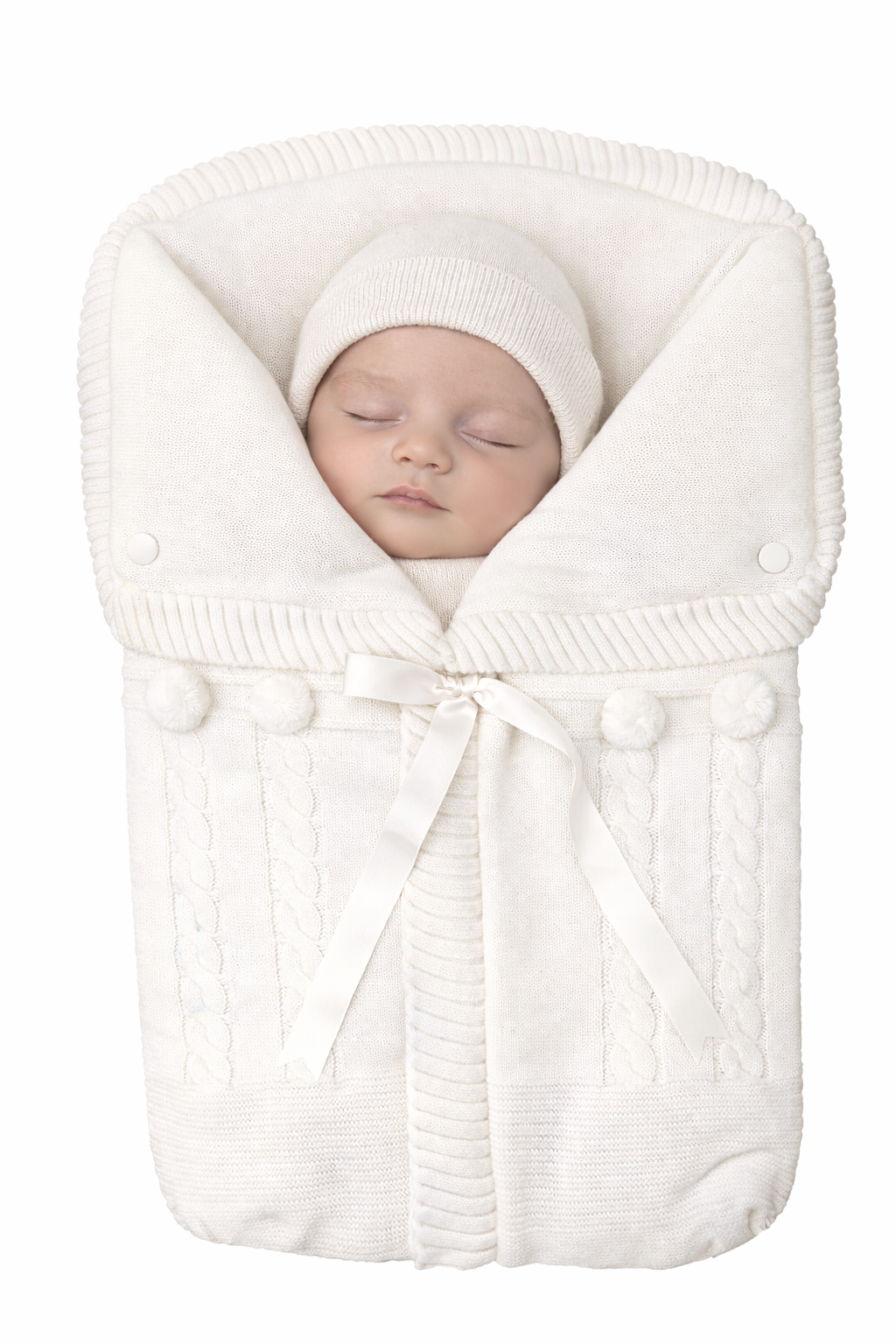 Saco Punto Ponpón Marfil