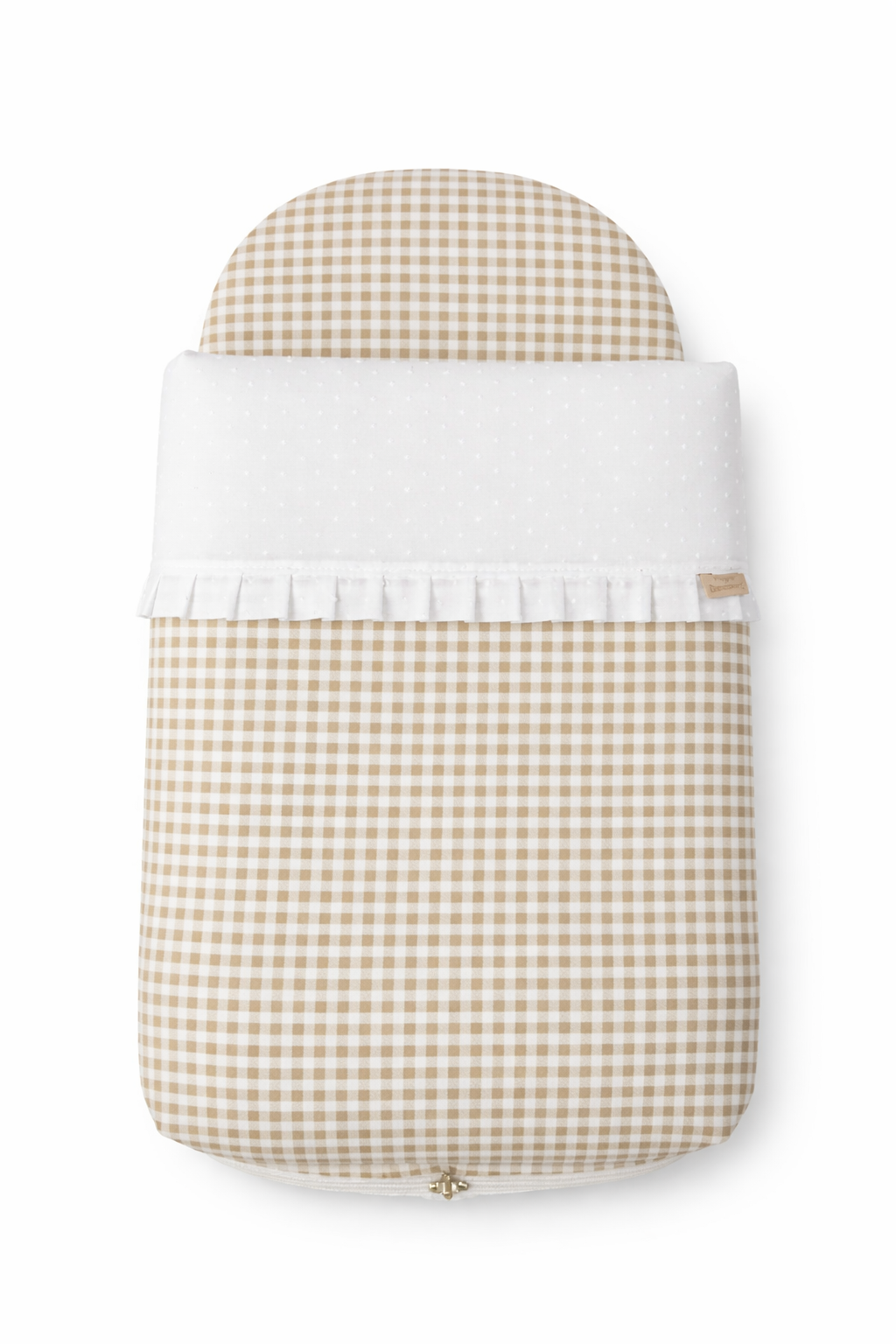Saco para capazo Plumeti Vichy Beig