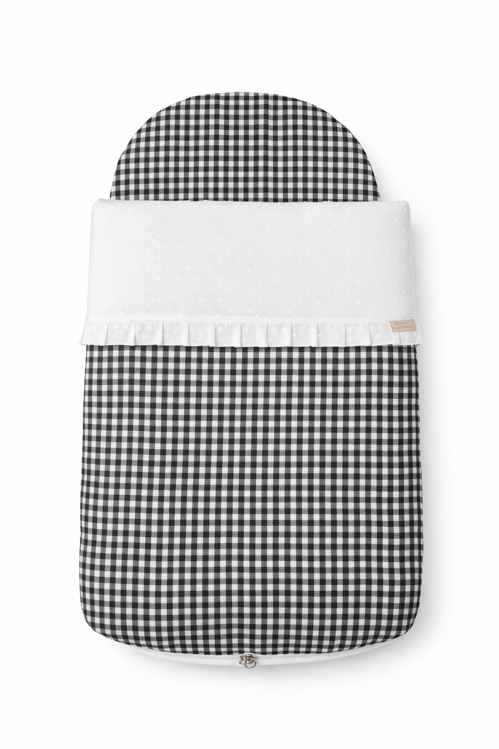 Saco para capazo Plumeti Vichy Negro