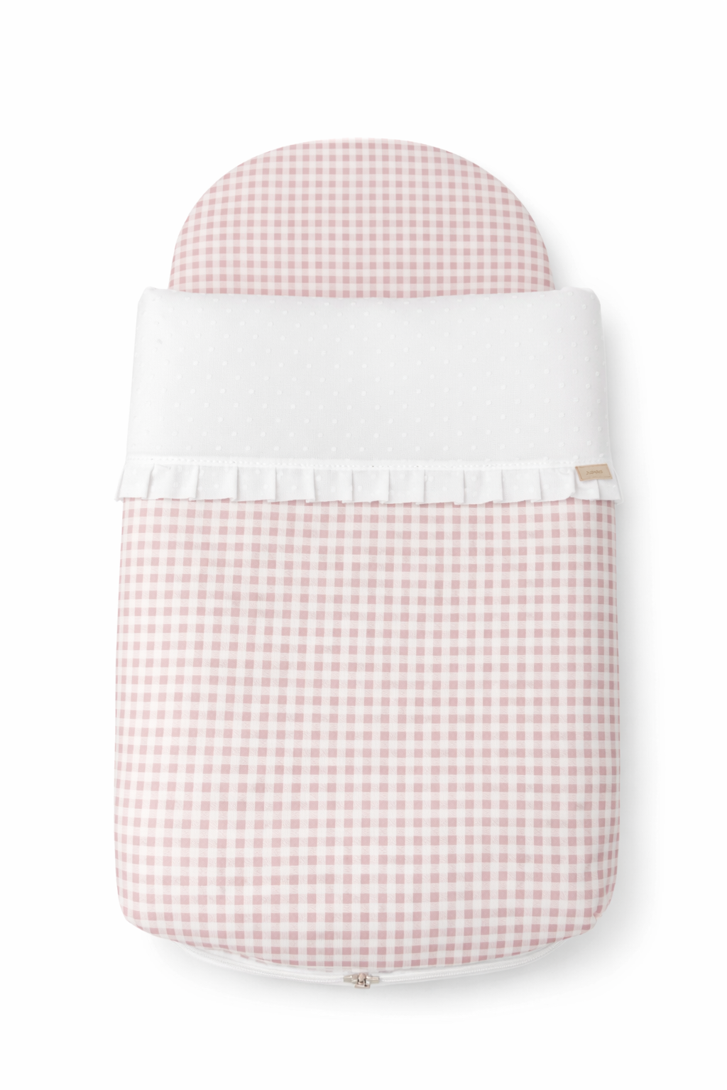 Saco para capazo Plumeti Vichy Rosa