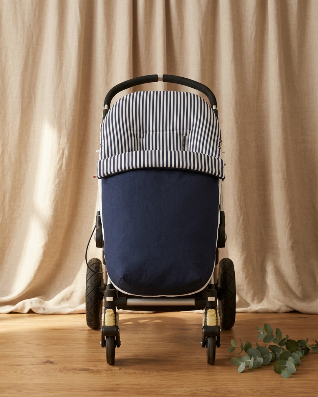 Saco Universal para Silla de Paseo – Azul Marino con Rayas
