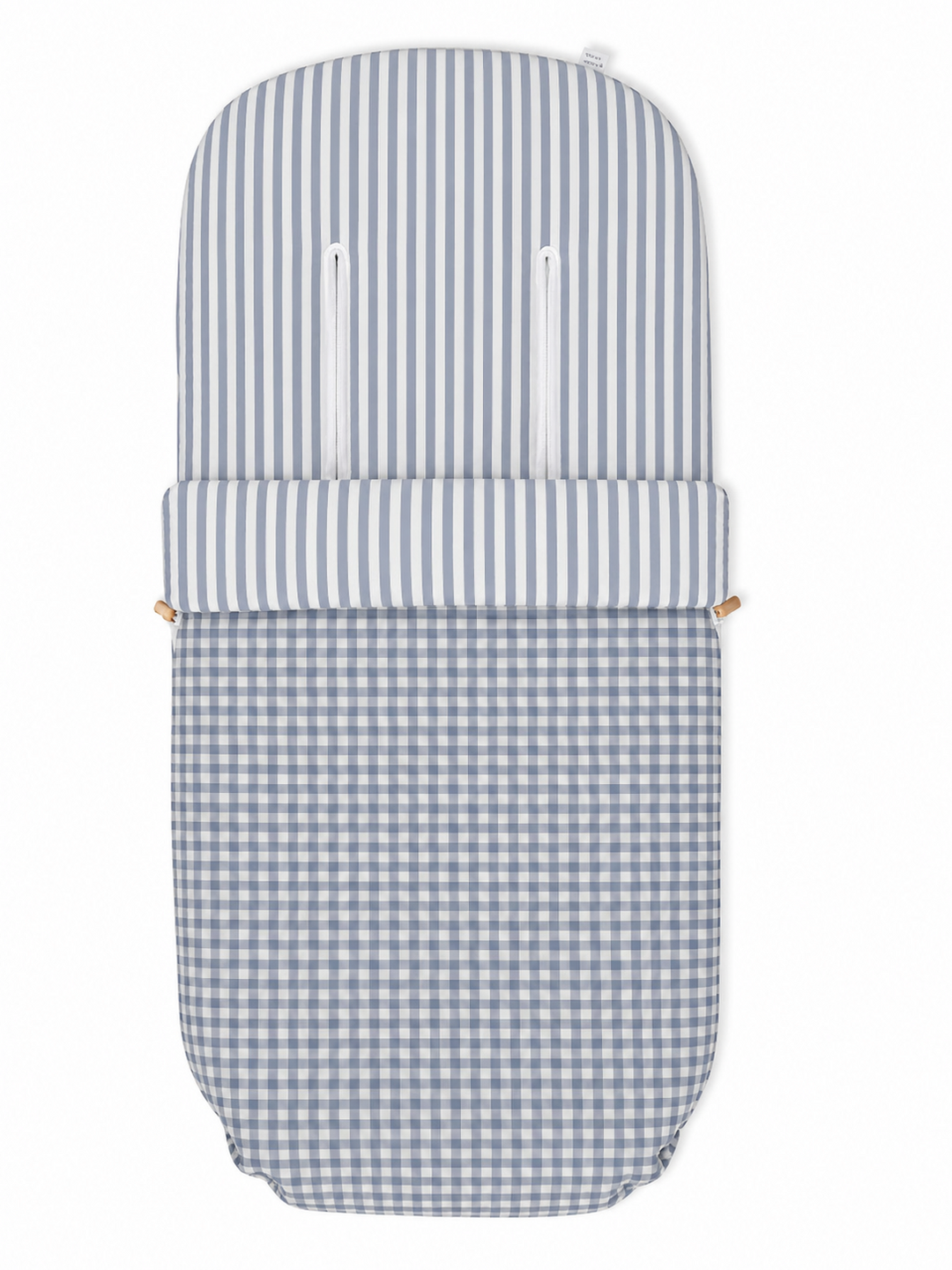 Saco para Silla de Paseo Vichy y Rayas azul